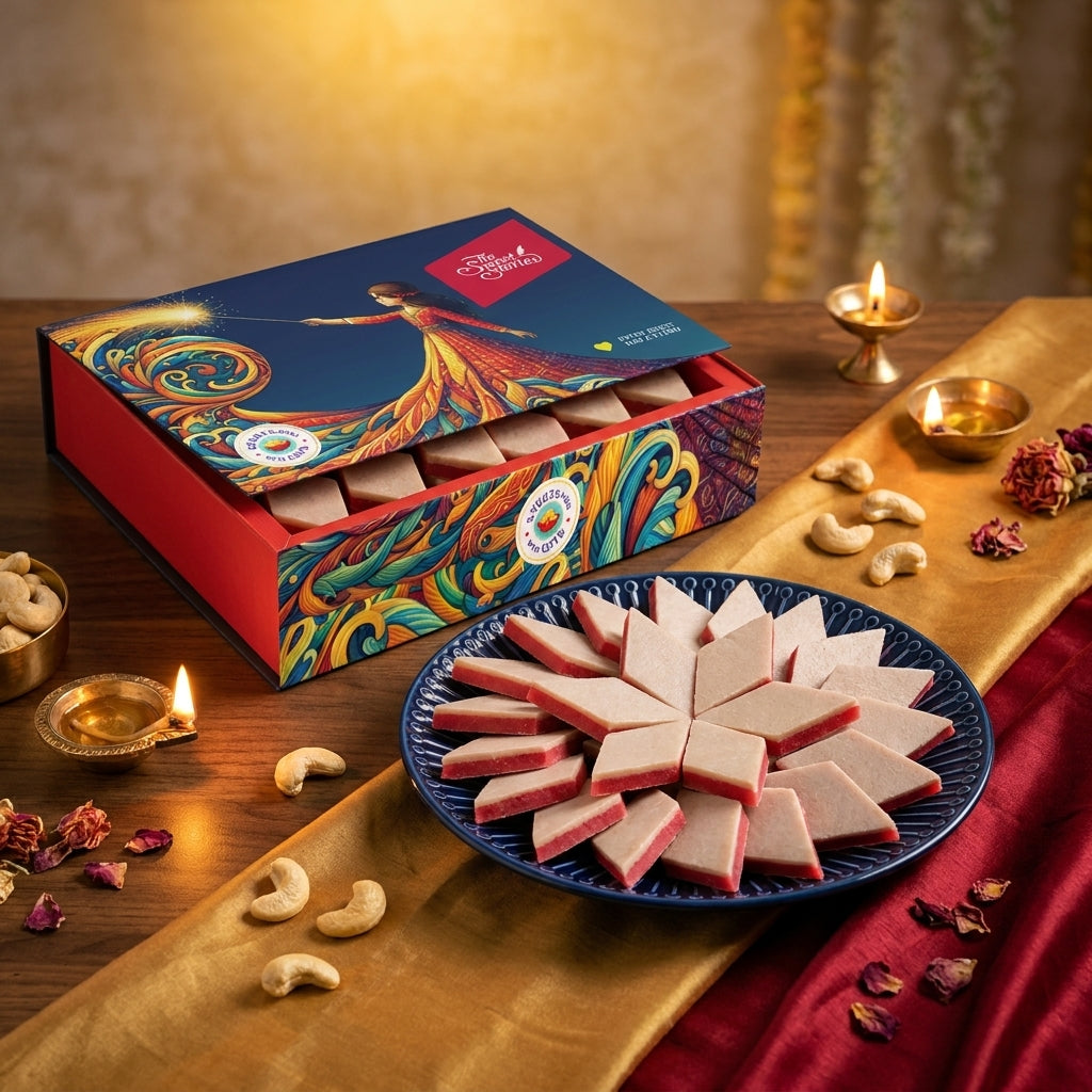Strawberry KajuKatli